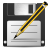 write, Disk, save, document DarkSlateGray icon
