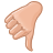 Down, rate, downvote, vote, thumb BurlyWood icon