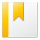 yellow, bookmark WhiteSmoke icon