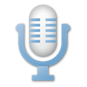 Microphone, Blue Black icon