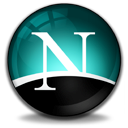 Browser, Netscape, Navigator Black icon