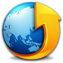 Browser, earth Black icon