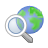 earth, search DarkGray icon