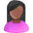user, pink, Female DarkSlateGray icon