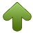 Up, Arrow, green DarkOliveGreen icon