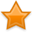 star, Orange Black icon