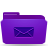 mails, Folder, violet BlueViolet icon