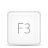 Key, F3 WhiteSmoke icon