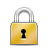 secure, Lock, private, privacy Goldenrod icon