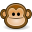 monkey, Face Black icon