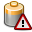 Caution, Battery Black icon