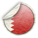 Bahrain, flag Black icon