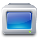 Computer, screen, monitor Black icon