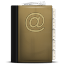 Addressbook, phonebook DarkOliveGreen icon