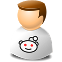 Reddit, user Black icon