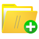 Add, Folder SandyBrown icon