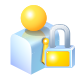 Lock, user Lavender icon