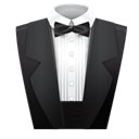 Assistant, butterfly, butler, smoking DarkSlateGray icon