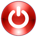 shutdown, power Firebrick icon