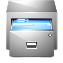 Folders, documents, Drawer DarkGray icon