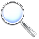 Find, search, zoom, magnifying glass Black icon