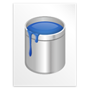 Blu paint, File, document WhiteSmoke icon