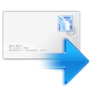 mail, Forward WhiteSmoke icon