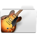 Bass, guitar, Folder, music, garageband, musicworld, jazz, Garage band Gainsboro icon