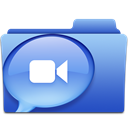 Folder, ichat CornflowerBlue icon