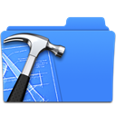 Folder, xcode CornflowerBlue icon