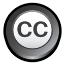 Commons, creative Black icon