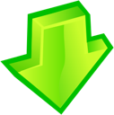 Arrow, Down GreenYellow icon