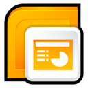 powerpoint Orange icon