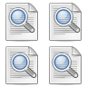 Find, magnifying glass, search, zoom WhiteSmoke icon
