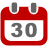 Calendar, event Firebrick icon