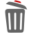 Bin, Trash DimGray icon