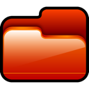 open, red, Folder Firebrick icon