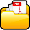 files, my, Pdf, adobe Orange icon