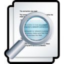 document, File, preview, search, zoom WhiteSmoke icon