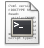 Shellscript, Application, mime Black icon