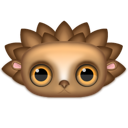 Animal, hedgehog Black icon