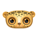 leopard, Animal Black icon