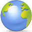 globe CornflowerBlue icon