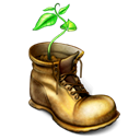 shoe, Boot, plant Black icon
