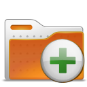 Add, Archive, to, Folder Chocolate icon
