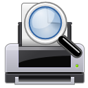 document, Print, preview Black icon
