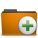 Archive, to, Folder, Orange, Add DarkGoldenrod icon