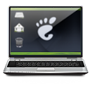 Gnome, Laptop DarkSlateGray icon