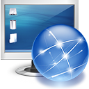 screen, internet, monitor, online SteelBlue icon