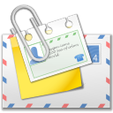 mail, Attachment Gainsboro icon